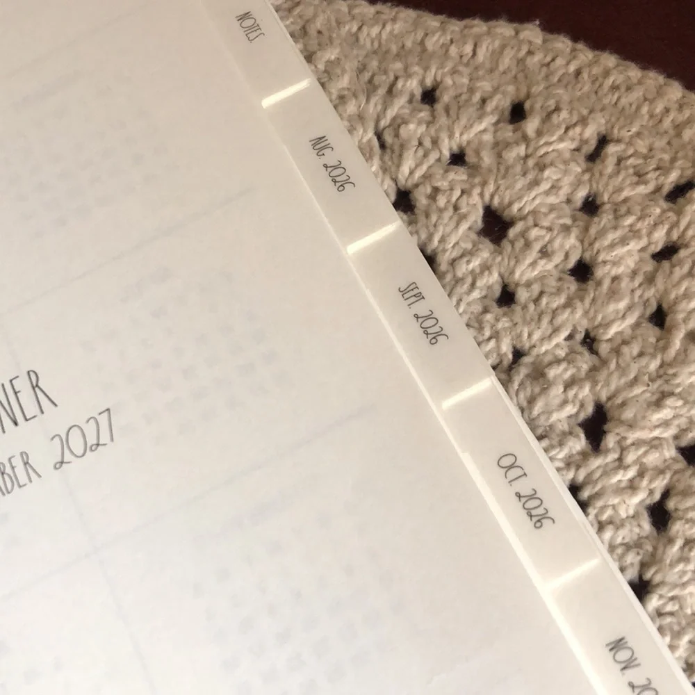 Rae Dunn White Spiral 2027 Planner